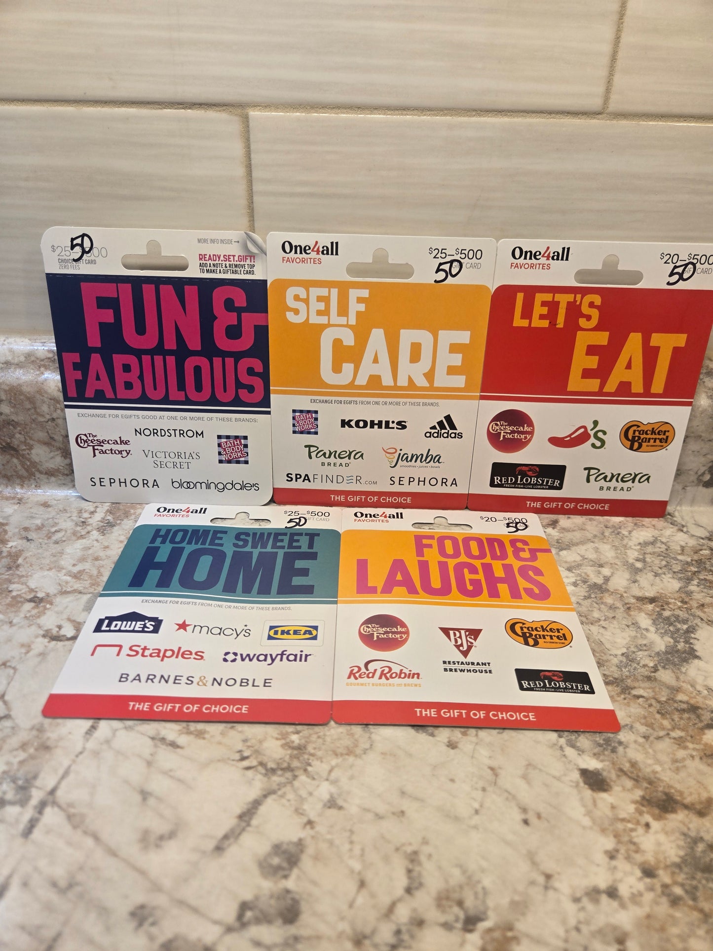 $250 gift cards serial # 10760