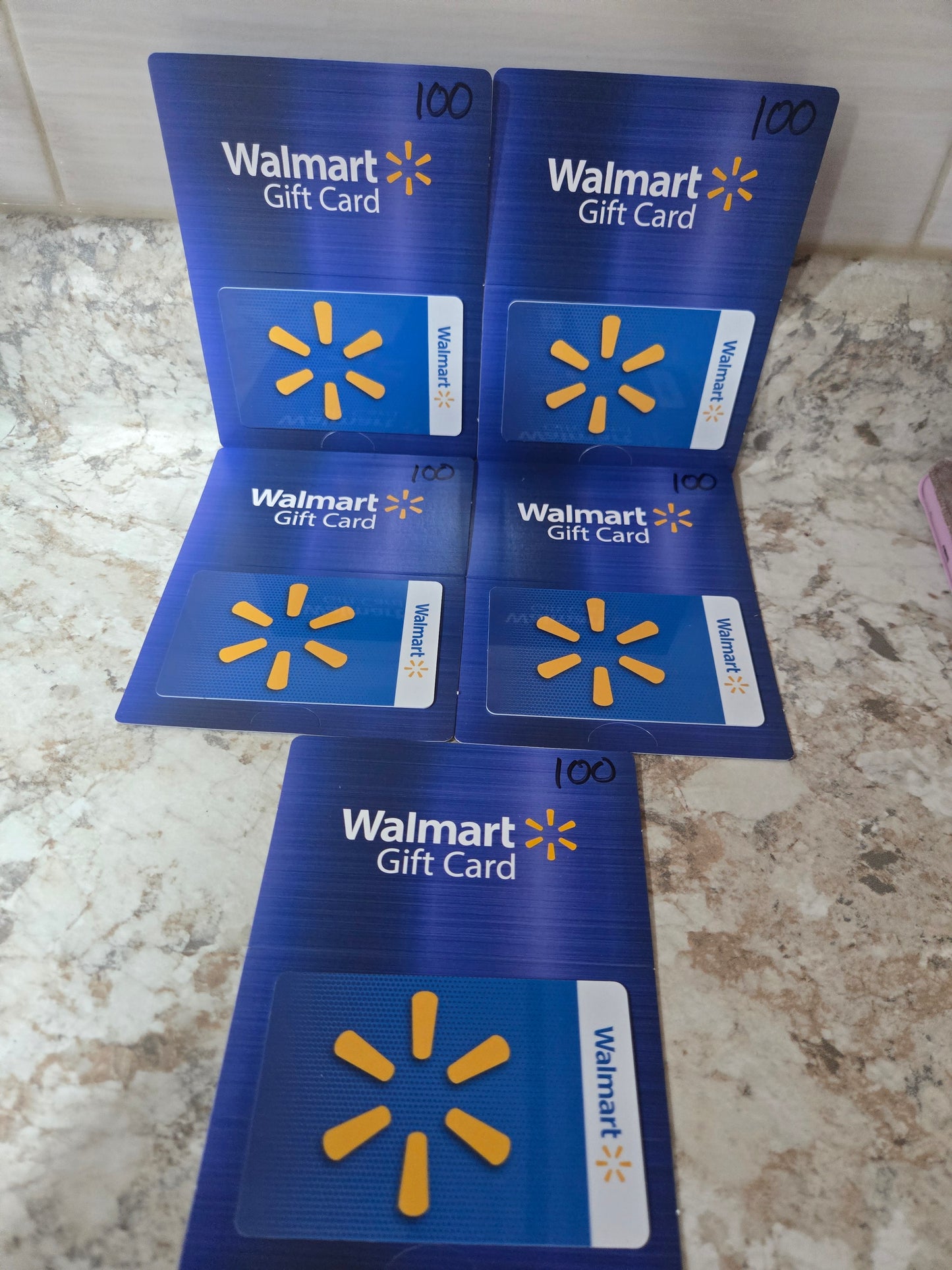 $500 Walmart gift cards serial # 88742