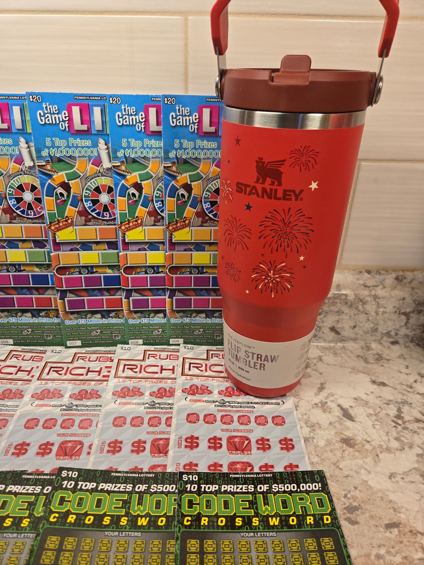 $200 Lotto's & Red Fireworks Stanley serial # 19903
