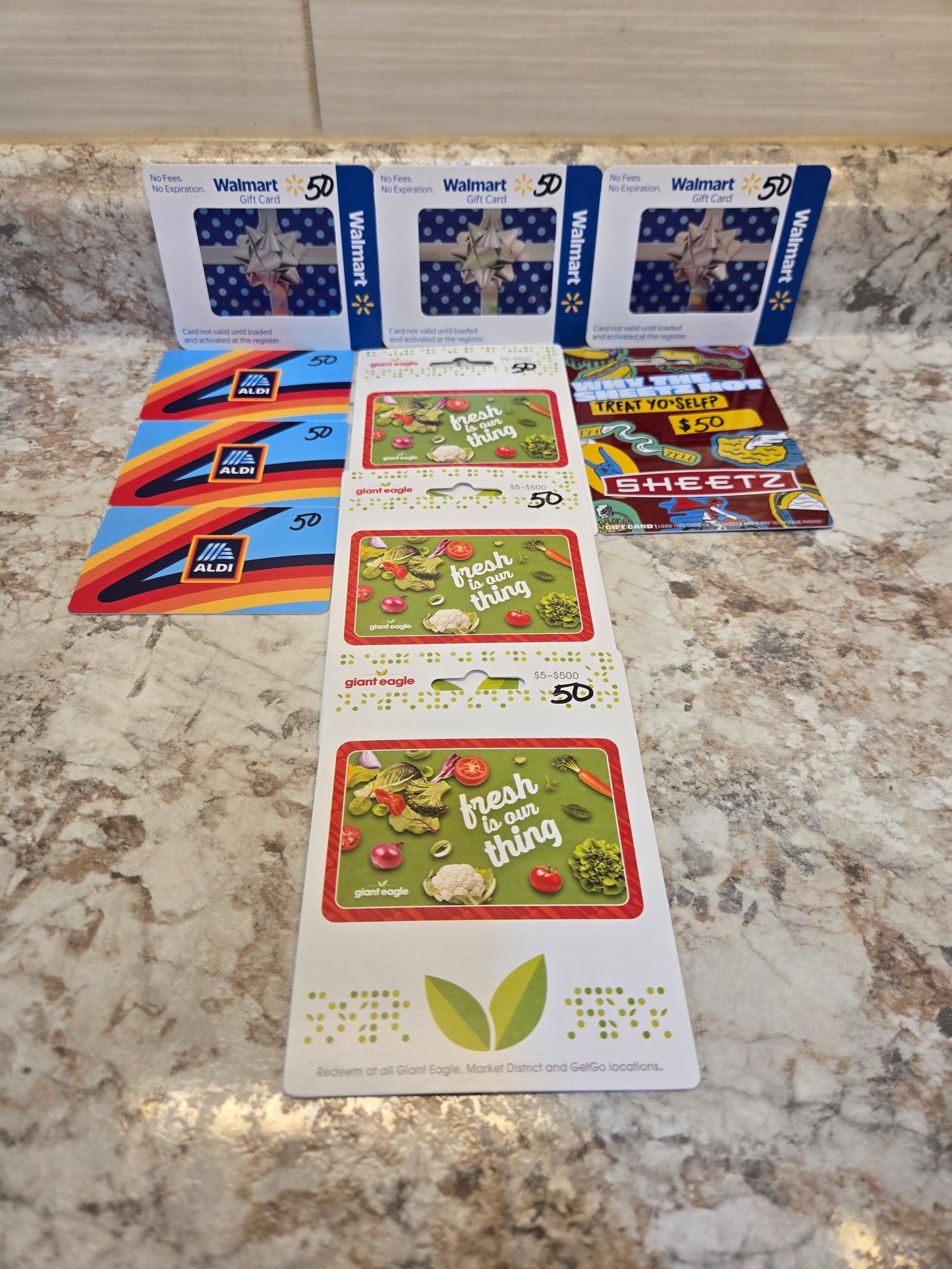 $500 Grocery Gift cards serial # 55613