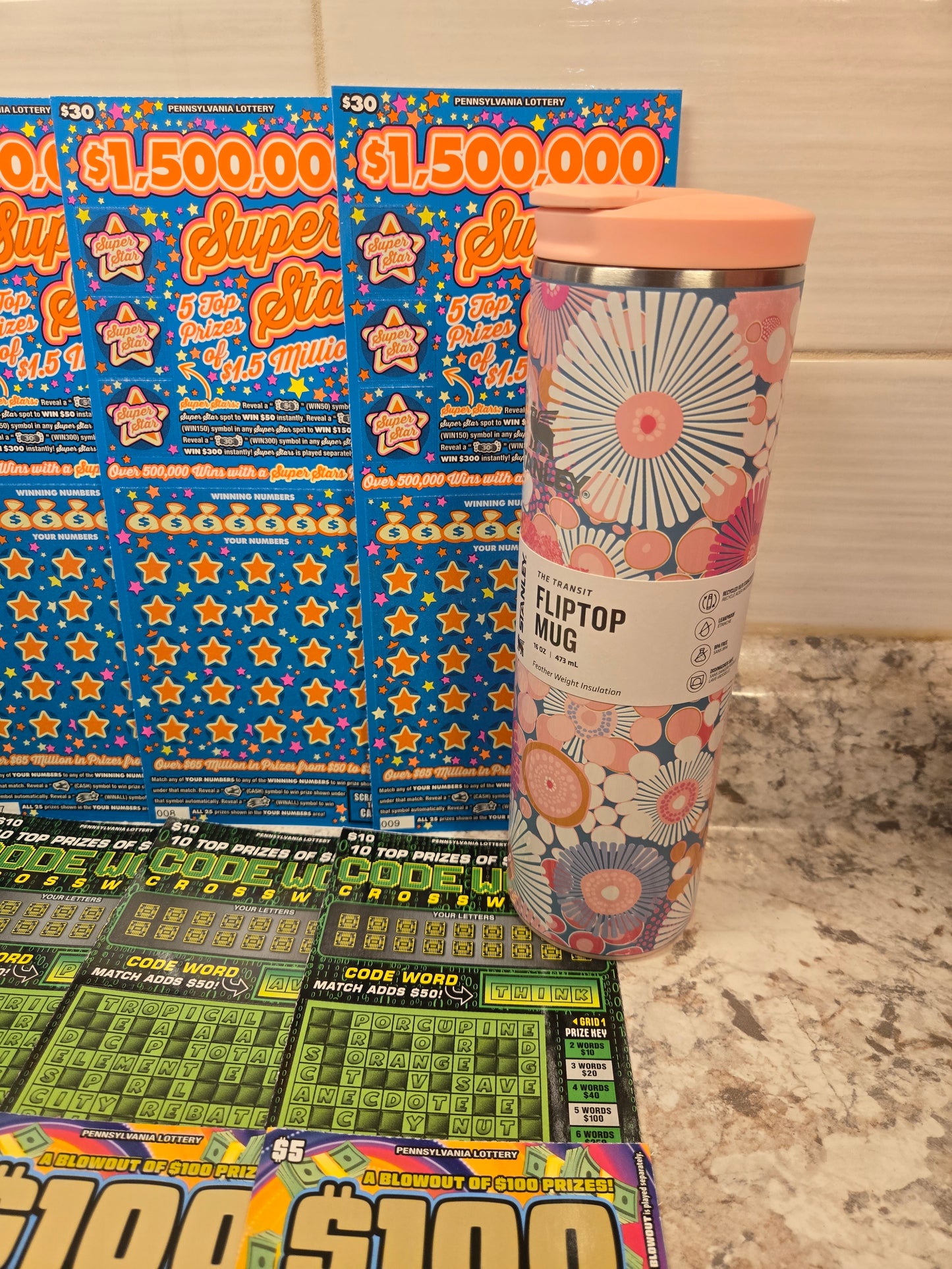 $250 Lotto's & Sorbet Wildflower Stanley serial # 67225