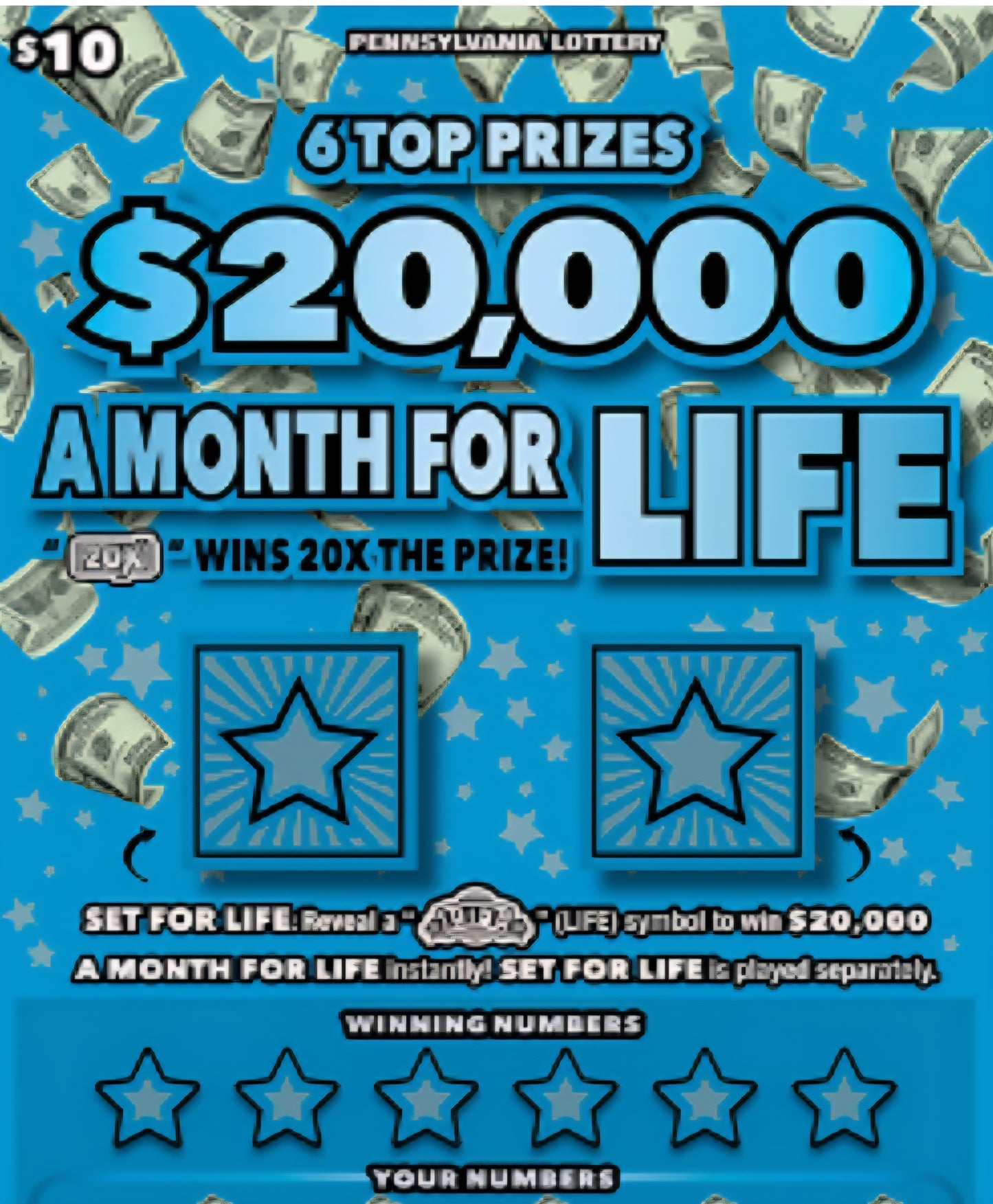 20K A Month For Life brick 10's serial # 94842