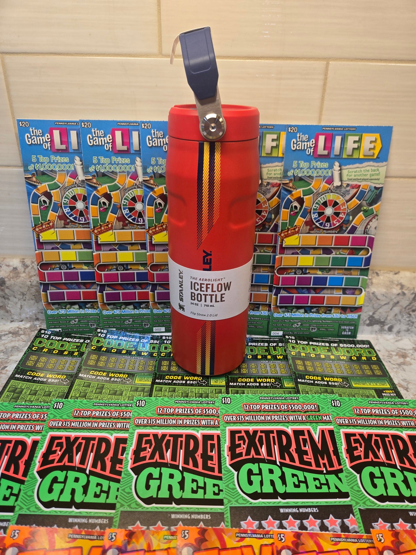 $250 Lotto's & Red Ice glow Aerolight Stanley serial # 20714