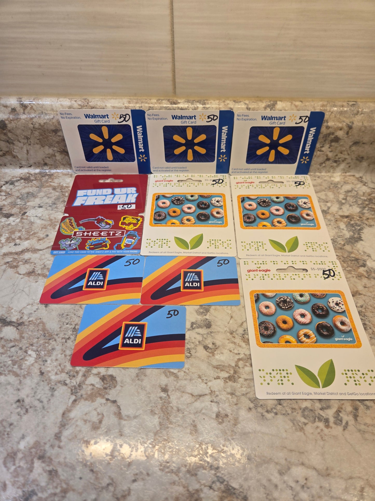 $500 Grocery gift cards serial # 97529