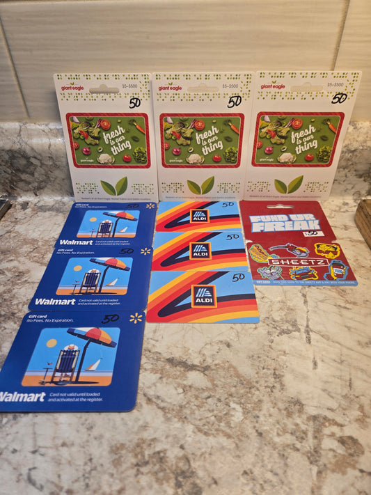 $500 Grocery gift cards serial # 96542