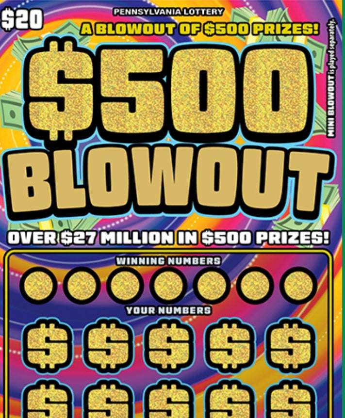 $500 Blowout brick $20's serial # 50512