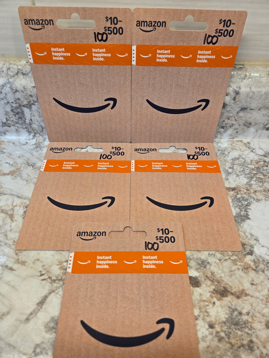 $500 Amazon Gift cards serial # 84117