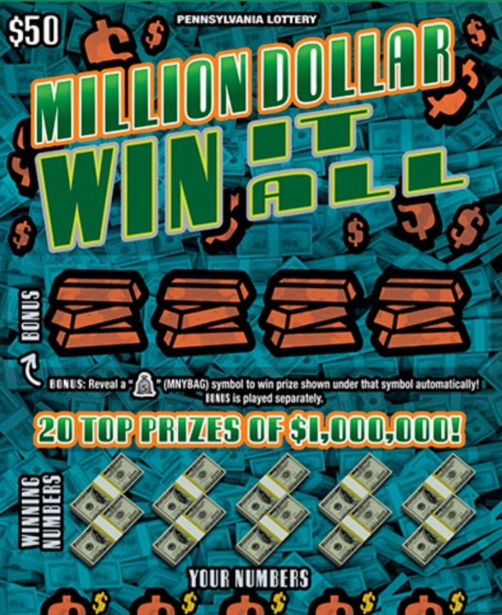 (25) $50 Million Dollar Win it All tickets serial # 88934