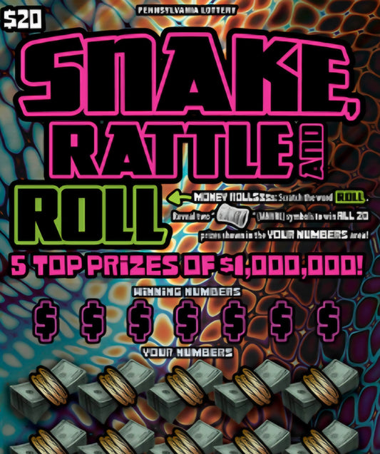 Snake, Rattle, & Roll brick $20's serial # 96961