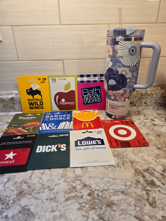 $250 Gift cards & Blue Dream Wildflower Stanley serial # 67226