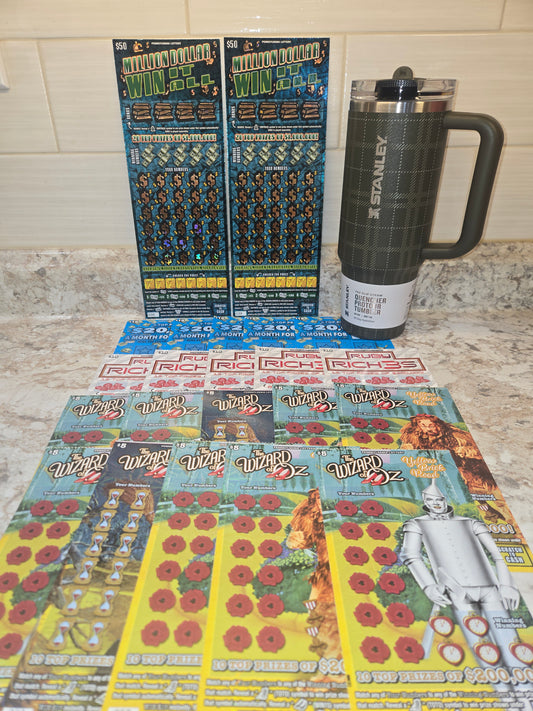 $250 Lotto's & Green Plaid Stanley serial # 67923