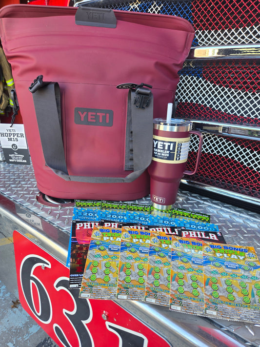 $200 Lotto's & Wild Red Vine Yeti & cup serial # 87675