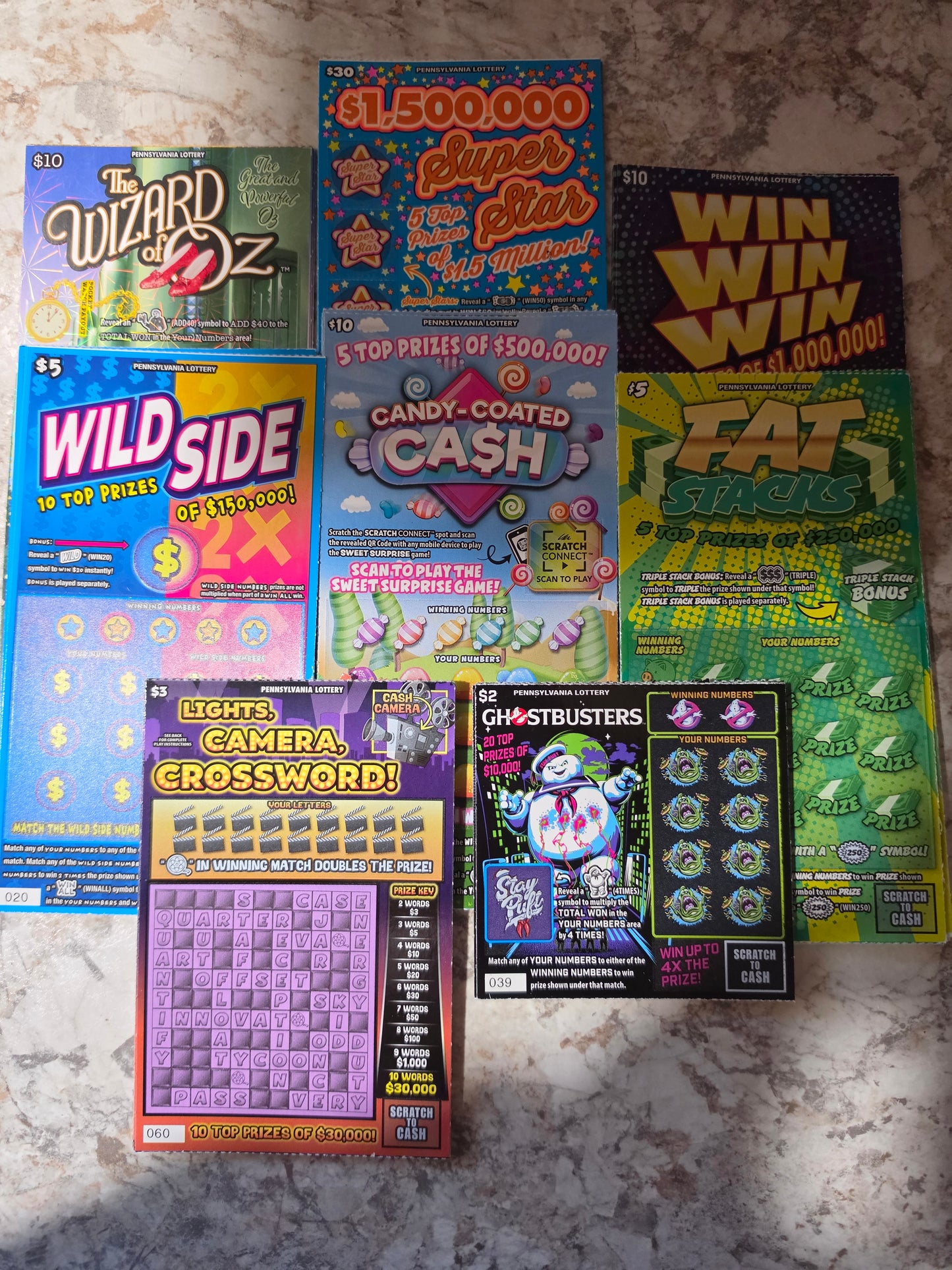 $500 Lotto's serial # 81858