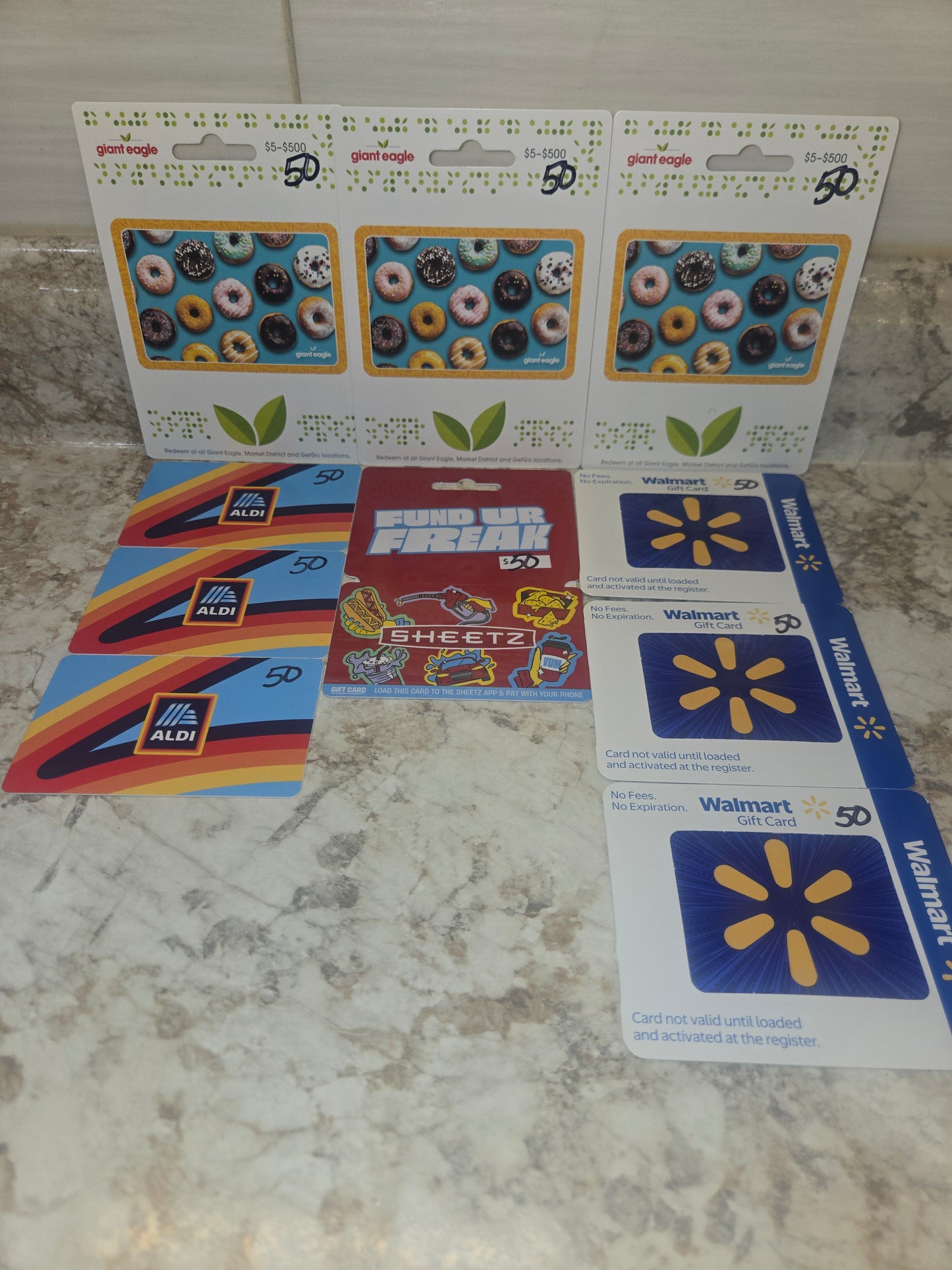 $500 Grocery gift cards serial # 97533