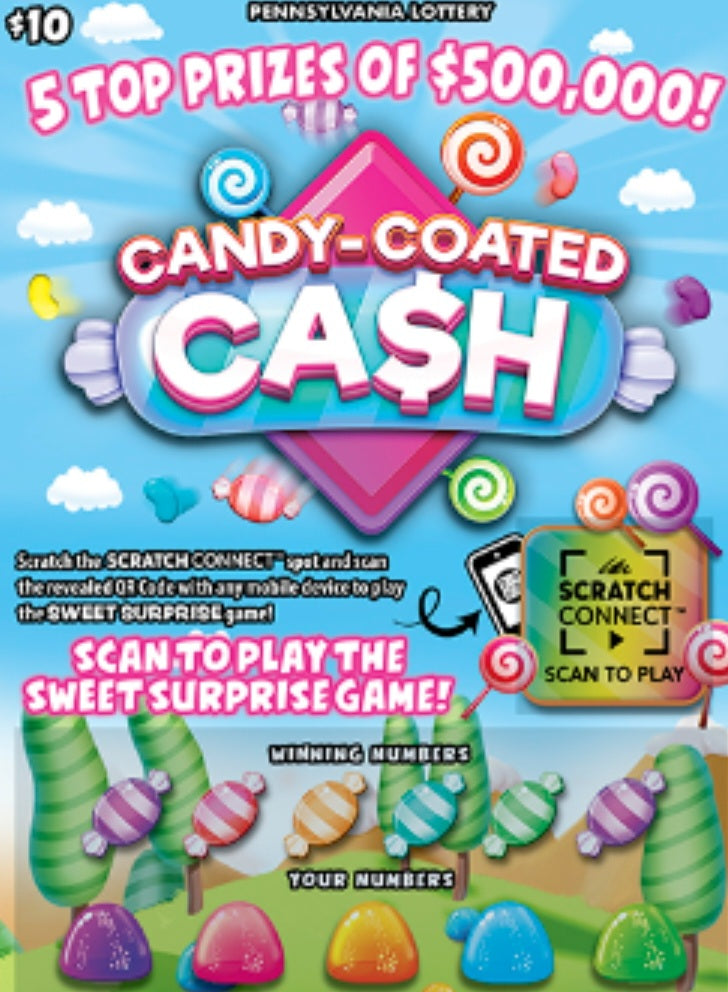 Candy Coated Cash brick $10's serial # 95369