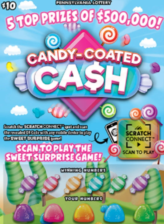 Candy Coated Cash brick $10's serial # 95369