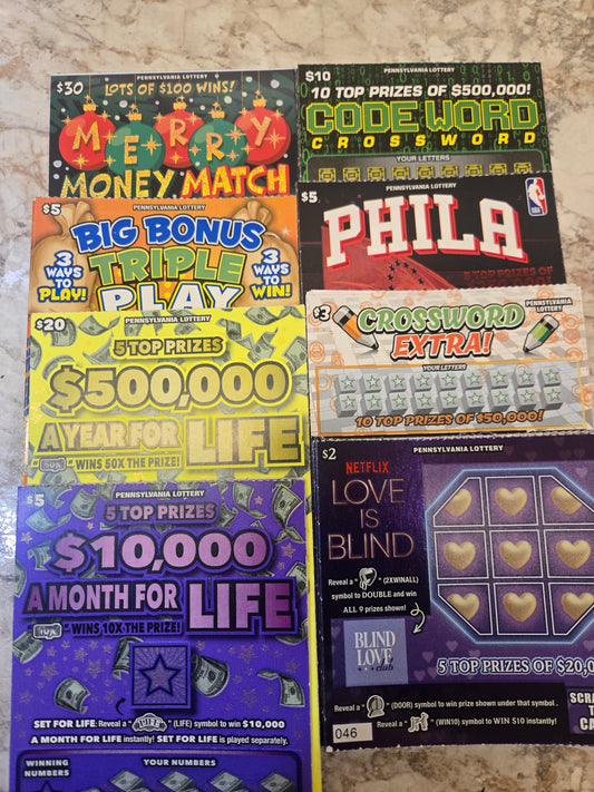 $500 Lotto's serial # 14321