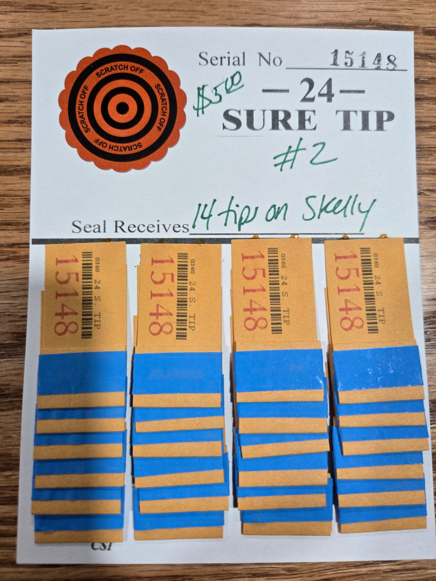14 tips for Skelly board # 2 of 3 serial # 15148