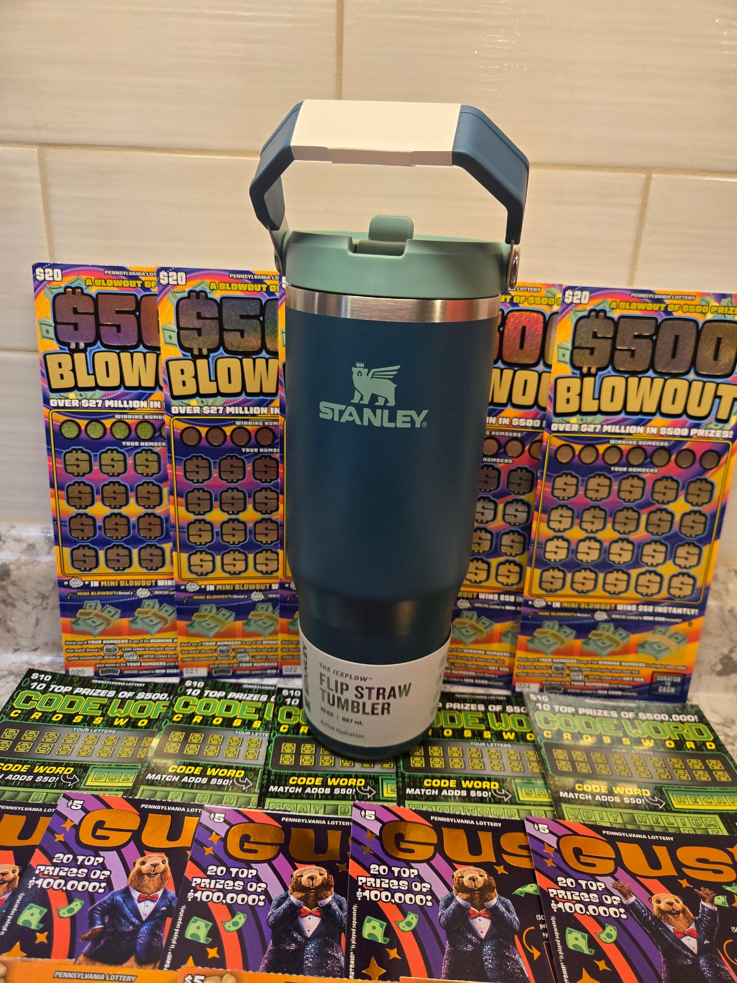 $250 Lotto's & Coastal Teal Stanley serial # 20841