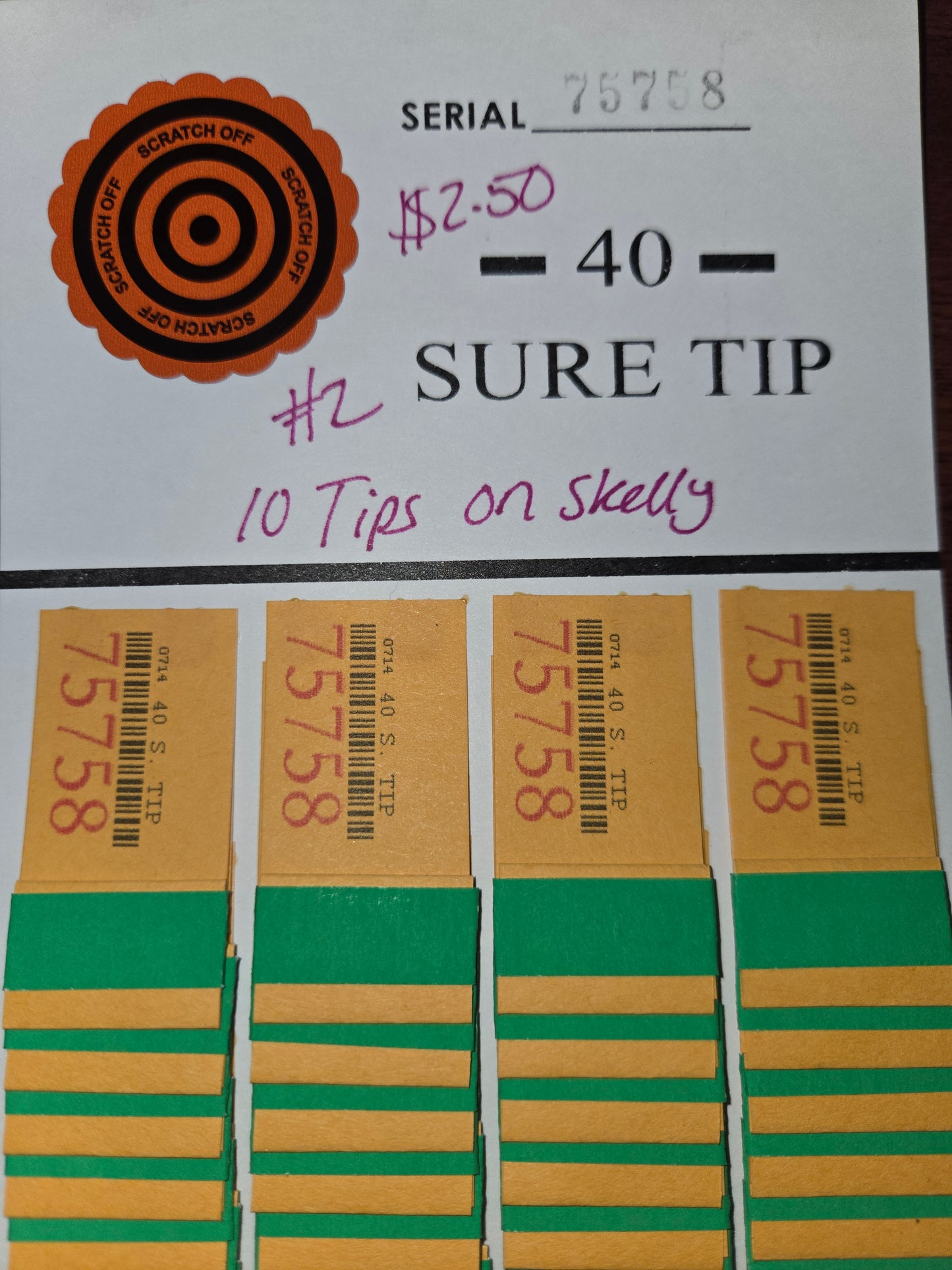 10 tips on Skelly board 2 serial # 75758
