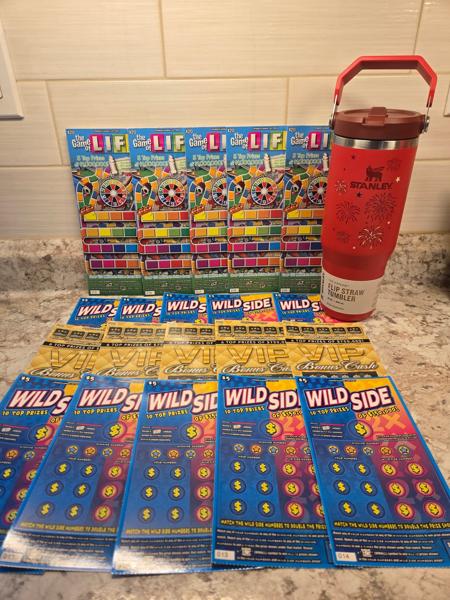$200 Lotto's & Red Fireworks Stanley serial # 68604