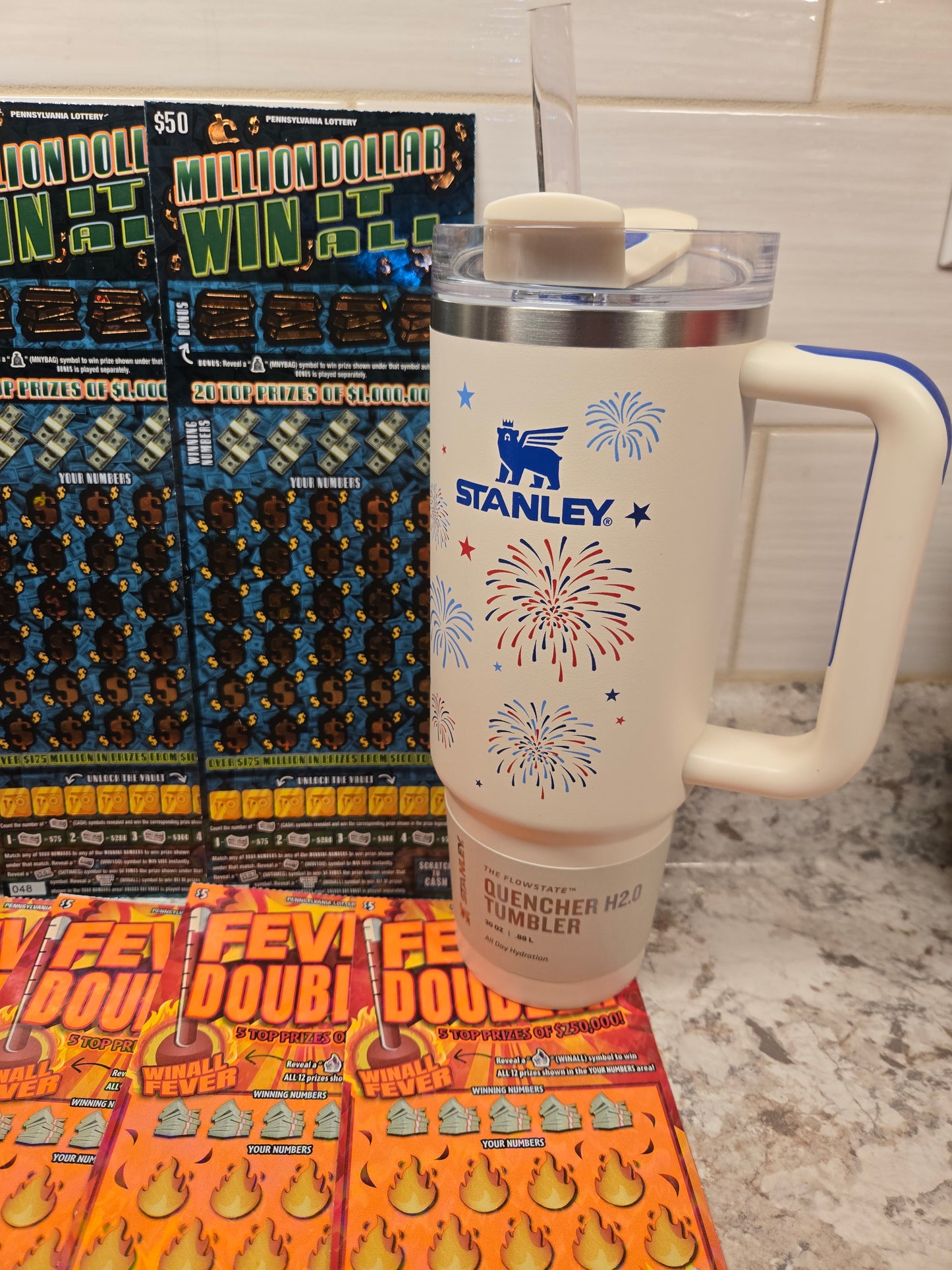 $200 Lotto's & White Fireworks Stanley serial # 20702