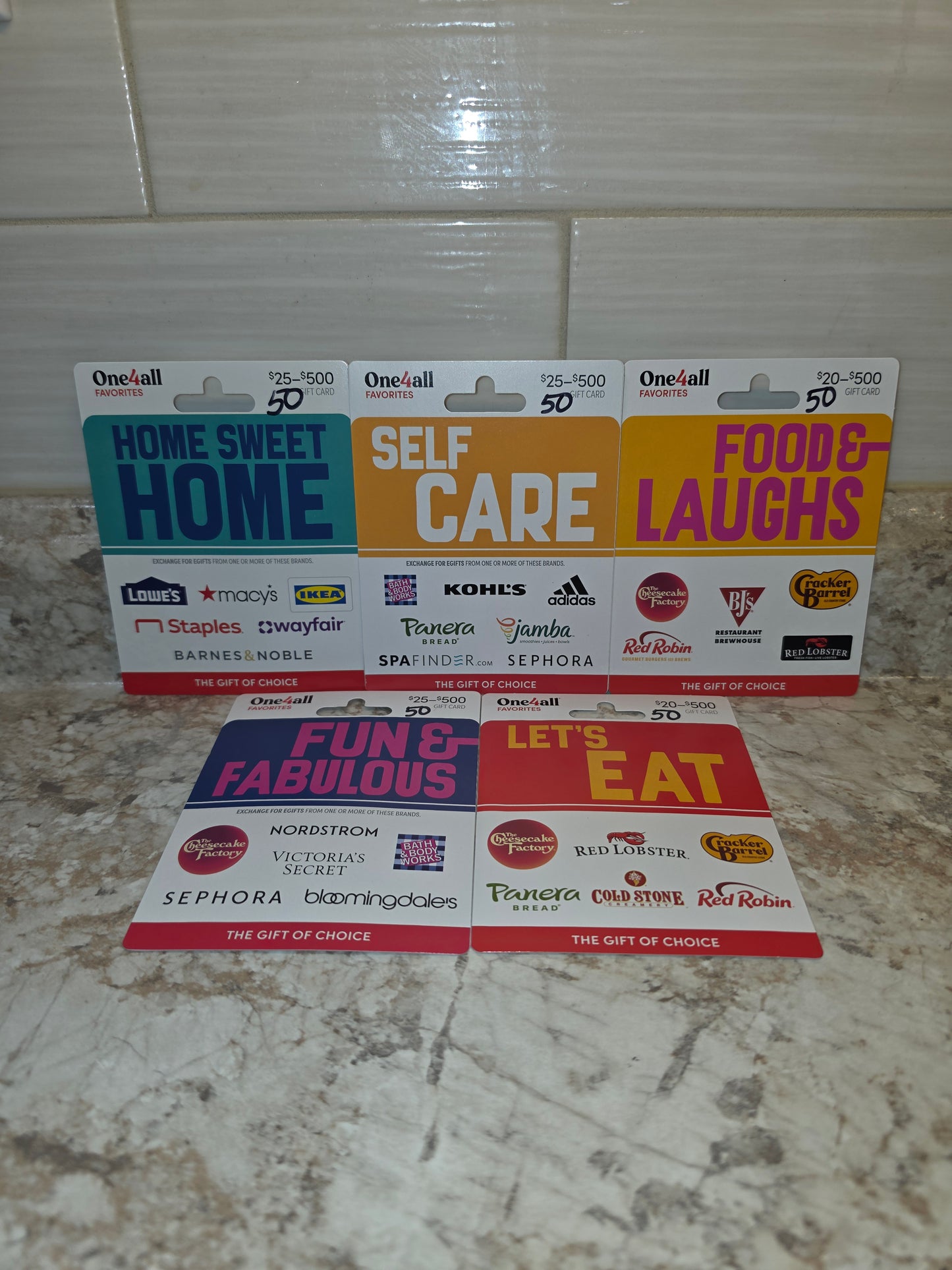 $250 Gift cards serial # 12016