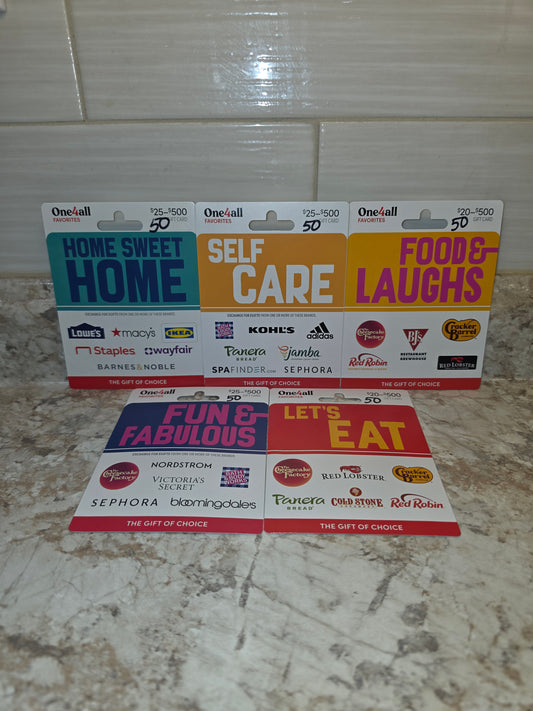 $250 Gift cards serial # 12016