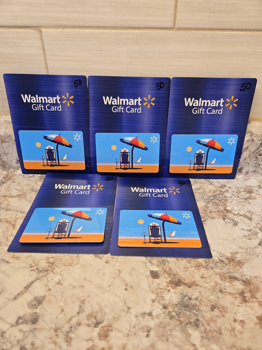 $250 Walmart gift cards serial # 01543