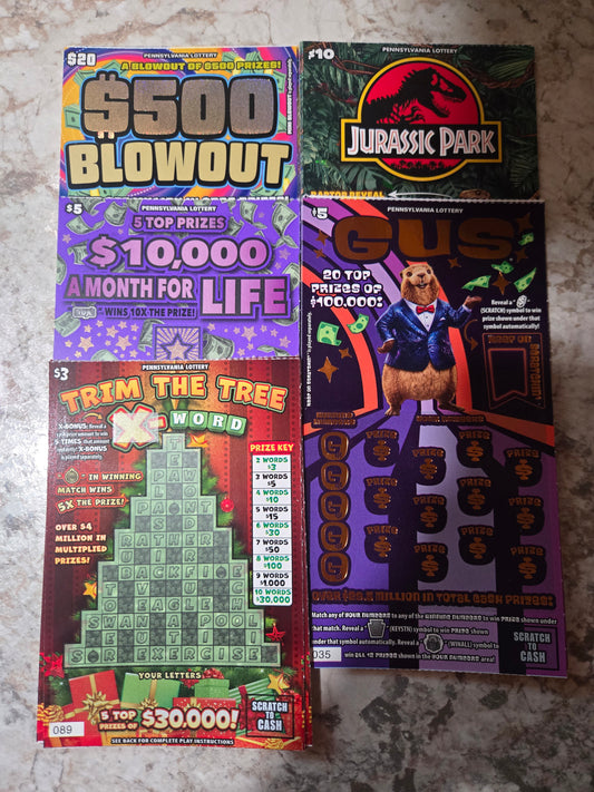$300 Lotto Lot serial # 20130