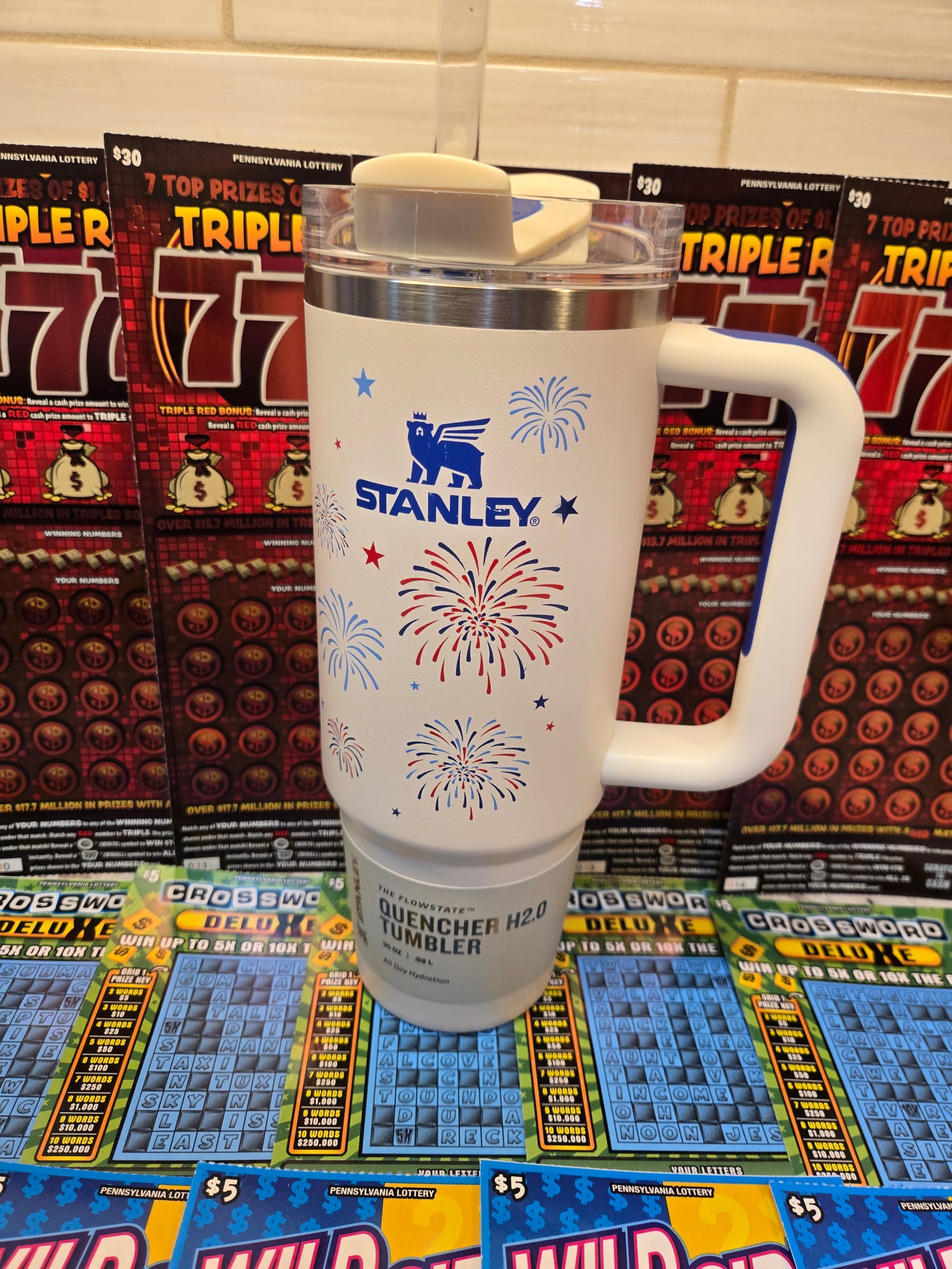 $200 Lotto's & White Fireworks Stanley serial # 68558