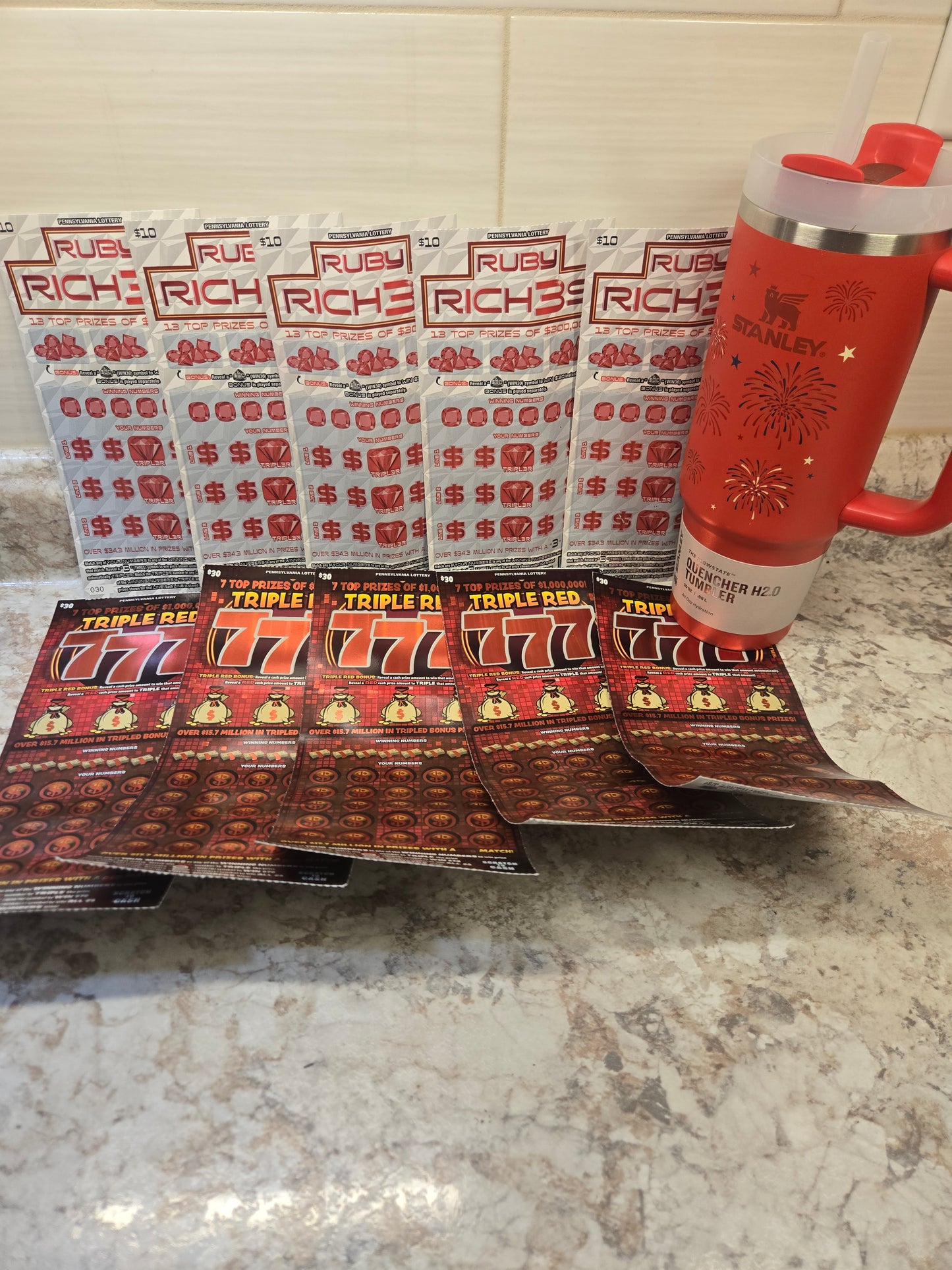 $200 Lotto's & Red fireworks Stanley serial # 20670