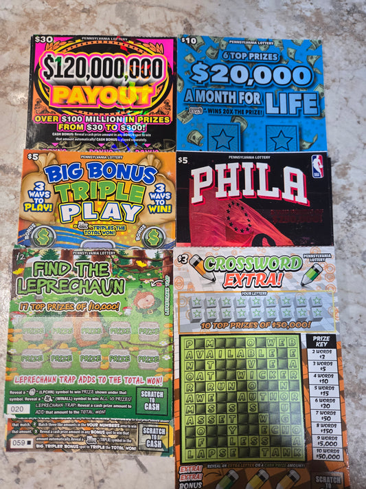 $300 Lotto's serial # 20138