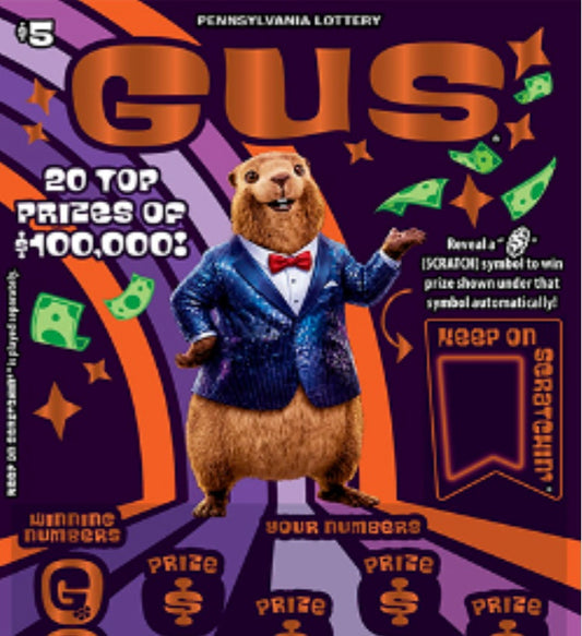 Gus brick $5's serial # 19979